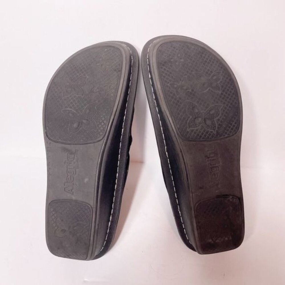 Alegria Women's Iridescent Black Clogs - Picture 9 of 12
